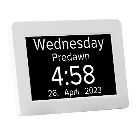 8 inch Talk Time Memory Loss Clock