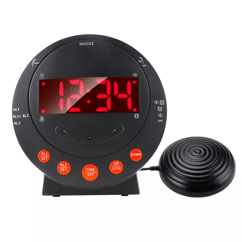 Extra luide bedshaker vibrerende wekker voor doven