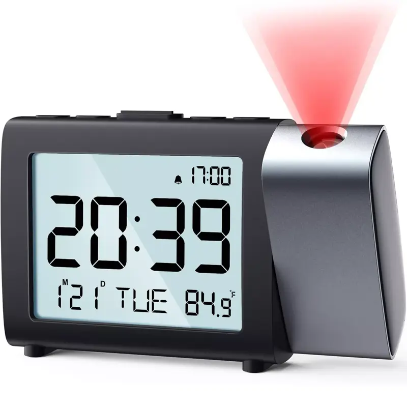 LCD AAA-batterij projectorwekker